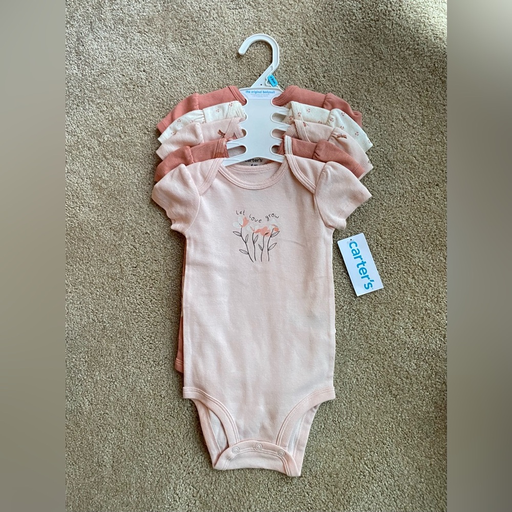 Carter’s Set of 6 Baby Girl Bodysuits